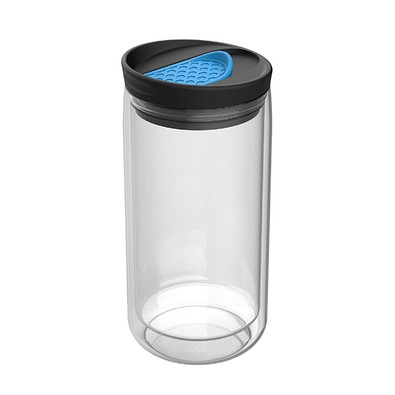 Thermobecher RETUMBLER-myNIZZA, transparent/hellblau