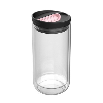Thermobecher RETUMBLER-myNIZZA, transparent/rosa