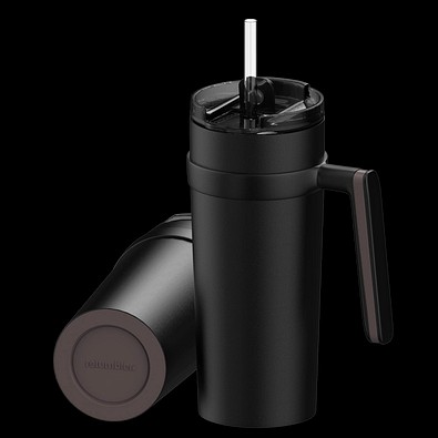 Thermobecher RETUMBLER-myORINOCO CERAMIC, schwarz/braun