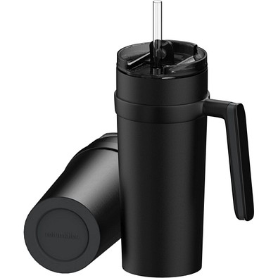 Thermobecher RETUMBLER-myORINOCO CERAMIC, schwarz/dunkelgrau