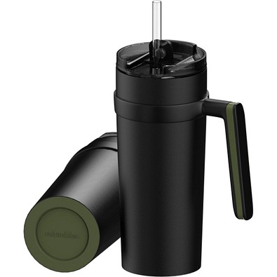 Thermobecher RETUMBLER-myORINOCO CERAMIC, schwarz/dunkelgrün