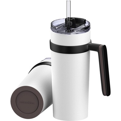 Thermobecher RETUMBLER-myORINOCO CERAMIC, weiß/braun