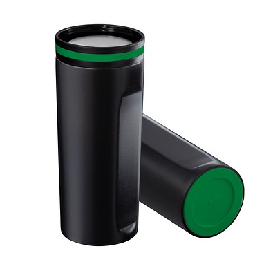 Thermobecher RETUMBLER-mySTEELONE, schwarz/grün