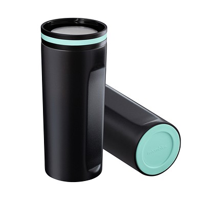 Thermobecher RETUMBLER-mySTEELONE, schwarz/mint