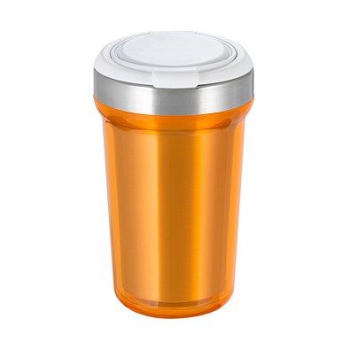 Thermobecher RETUMBLER-myVIVERO, silber/weiß/orange