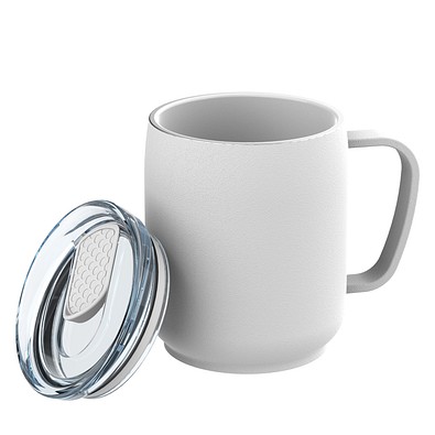 Thermotasse RETUMBLER-myNIZZA CERAMIC, weiß/weiß