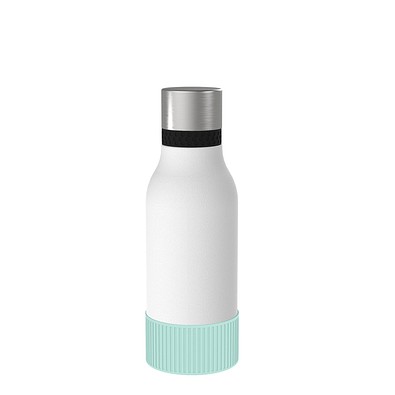 Thermotrinkflasche RETUMBLER-myNIZZA II 420 CERAMIC, weiß, Sleeve mint