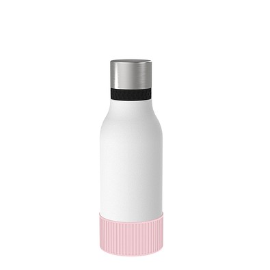 Thermotrinkflasche RETUMBLER-myNIZZA II 420 CERAMIC, weiß, Sleeve rosa