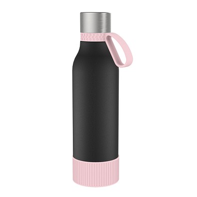 Thermotrinkflasche RETUMBLER-myNIZZA II 600 CERAMIC, schwarz/rosa/rosa