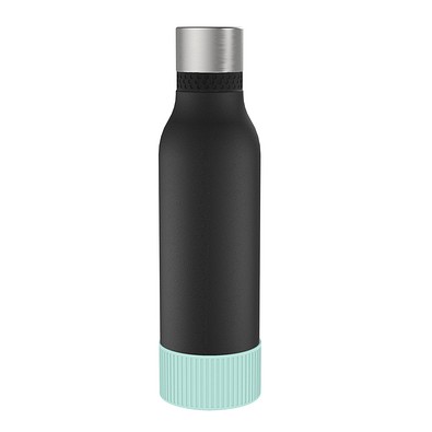 Thermotrinkflasche RETUMBLER-myNIZZA II 600 CERAMIC, schwarz, Sleeve mint