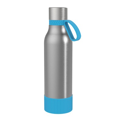 Thermotrinkflasche RETUMBLER-myNIZZA II 600 CERAMIC, silber/hellblau/hellblau