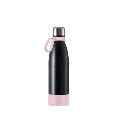 Thermotrinkflasche RETUMBLER-NIZZA, schwarz/rosa/rosa