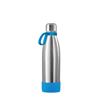 Thermotrinkflasche RETUMBLER-NIZZA, silber/hellblau/hellblau