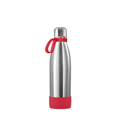 Thermotrinkflasche RETUMBLER-NIZZA, silber/rot/rot
