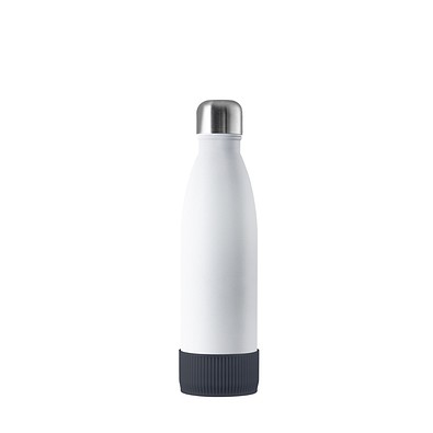 Thermotrinkflasche RETUMBLER-NIZZA, weiß, Sleeve anthrazit