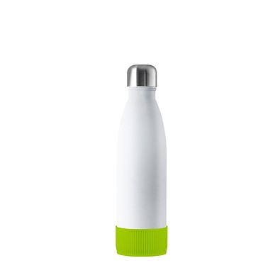 Thermotrinkflasche RETUMBLER-NIZZA, weiß, Sleeve hellgrün