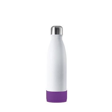 Thermotrinkflasche RETUMBLER-NIZZA, weiß, Sleeve lila