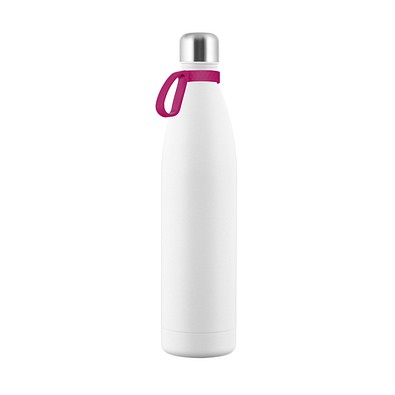 Thermotrinkflasche RETUMBLER-NIZZA XXL, weiß/magenta