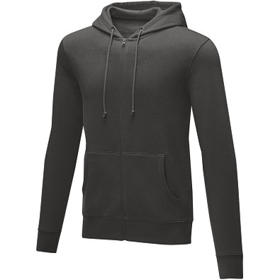Theron Hoodie mit Reißverschluss für Herren, storm grey, L