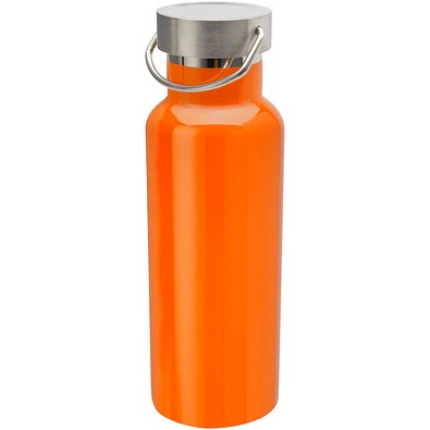 Thor 500 ml RCS-zertifizierte Trinkflasche aus Edelstahl, orange