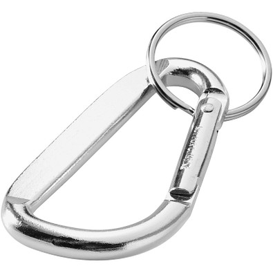 Timor Schlüsselanhänger mit Karabiner, silber Timor Schlüsselanhänger mit Karabiner, silber