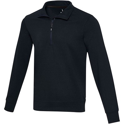 Tin Aware™ Pullover mit Half-Zip Reißverschluss aus recyceltem Material Unisex, navy, XL