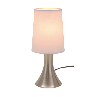 Tischlampe TOUCH ME,silber, weiß