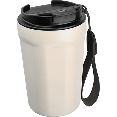 Trinkbecher aus Edelstahl, 350ml , beige
