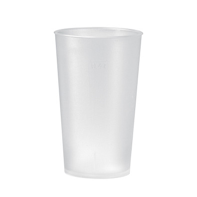 Trinkbecher Mehrweg, 400 ml, transparent