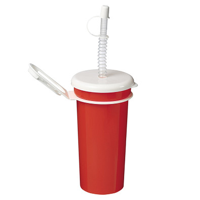 Trinkbecher Take Away, 500 ml, standard-rot Trinkbecher Take Away, 500 ml, standard-rot