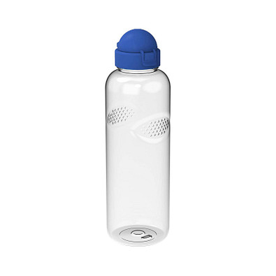 Trinkflasche Carve Junior, 1 l, RENEW, transparent/standard-blau PP