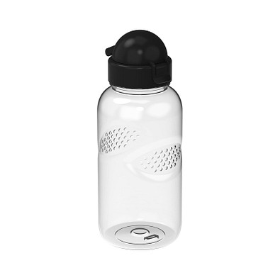 Trinkflasche Carve Junior, 500 ml, RENEW, transparent/schwarz
