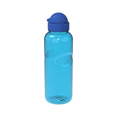 Trinkflasche Carve Junior, 700 ml, transparent/blau
