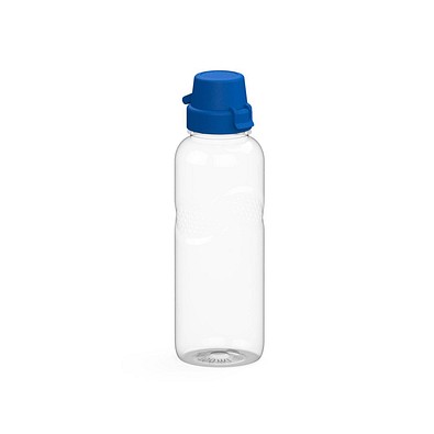 Trinkflasche Carve School, 700 ml, RENEW, transparent/standard-blau PP