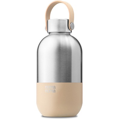 Trinkflasche Edelstahl, Beige 500ml, Beige
