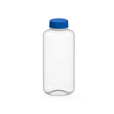 Trinkflasche Refresh, 1 l, RENEW, transparent/standard-blau PP