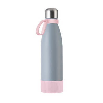 Trinkflasche RETUMBLER-myTOULON, grau/rosa/rosa