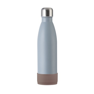Trinkflasche RETUMBLER-myTOULON, grau, Sleeve braun