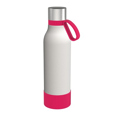 Trinkflasche RETUMBLER-myTOULON II 820, weiß/magenta/magenta