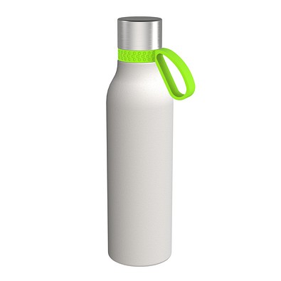 Trinkflasche RETUMBLER-myTOULON II 820, weiß, Ring hellgrün