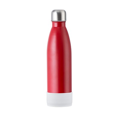 Trinkflasche RETUMBLER-myTOULON, rot, Sleeve weiß