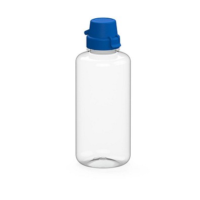 Trinkflasche School, 1 l, RENEW, transparent/standard-blau PP