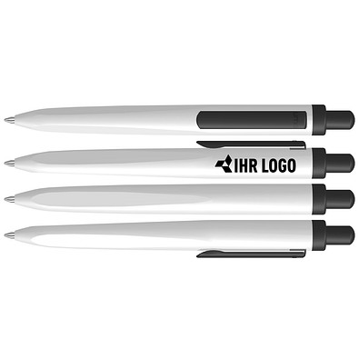 uma® Metall-Kugelschreiber TRION, weiss
