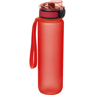 Faltbare Wasserflasche mit Karabiner rot Schramberg