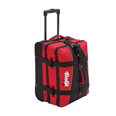 Trolley-Reisetasche BoGi S,rot, schwarz