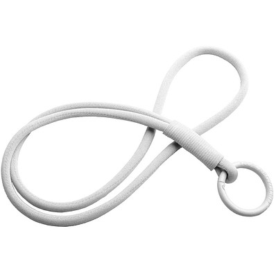 Tubyard Lanyard mit elastischem Band, weiss