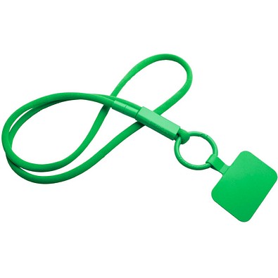 Tubyard Lanyard mit Telefonhalterung und Band aus recyceltem Kunststoff, grün