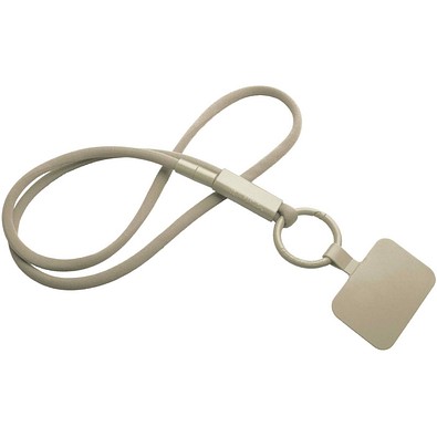 Tubyard Lanyard mit Telefonhalterung und Band aus recyceltem Kunststoff, kaffeebraun