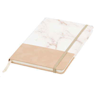 Two Tone DIN A5 Marmor Notizbuch, braun Two Tone DIN A5 Marmor Notizbuch, braun