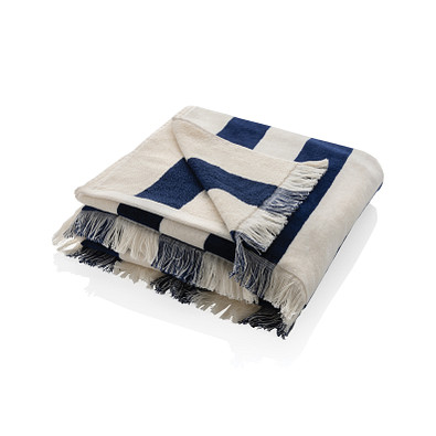 Ukiyo Aware™ Yukari XL Strandtuch 100x180cm, navy blau